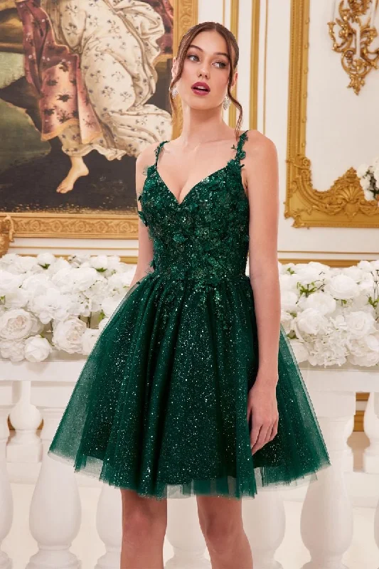 Women's High Collar DressesCinderella Divine 9245 Emerald S Sale