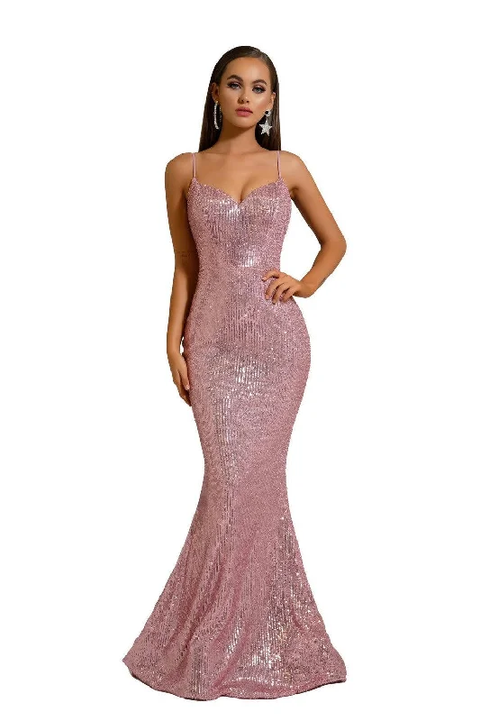 Women's Shirt Collar DressesPortia and Scarlett PS6345 Long Spaghetti Strap Fitted Prom Gown Women's Shirt Collar DressesPortia and Scarlett PS6345 Long Spaghetti Strap Fitted Prom Gown