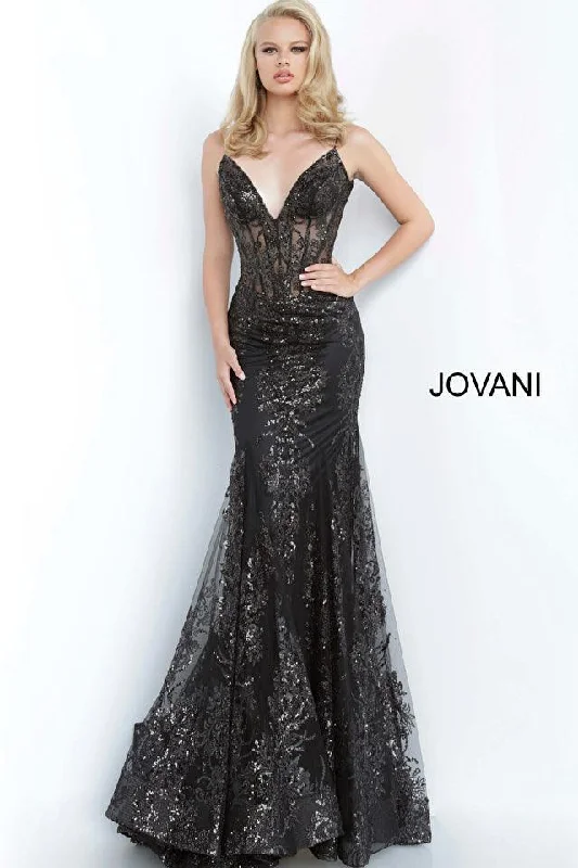 Women's Lapel Collar DressesJovani Long Prom Dress Sale