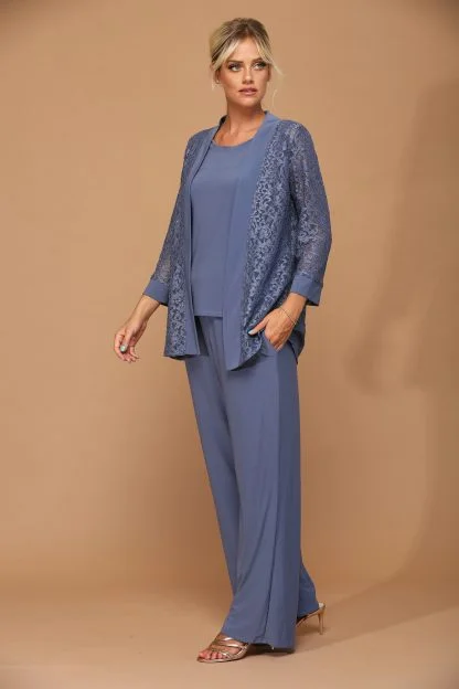 Women's Sweetheart Collar DressesEva Fashion EV3455 Slate Blue 4XL Sale