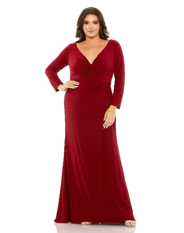 Women's Shift DressesMac Duggal 68442 Fabulouss Long Sleeve Fitted Dress Sale
