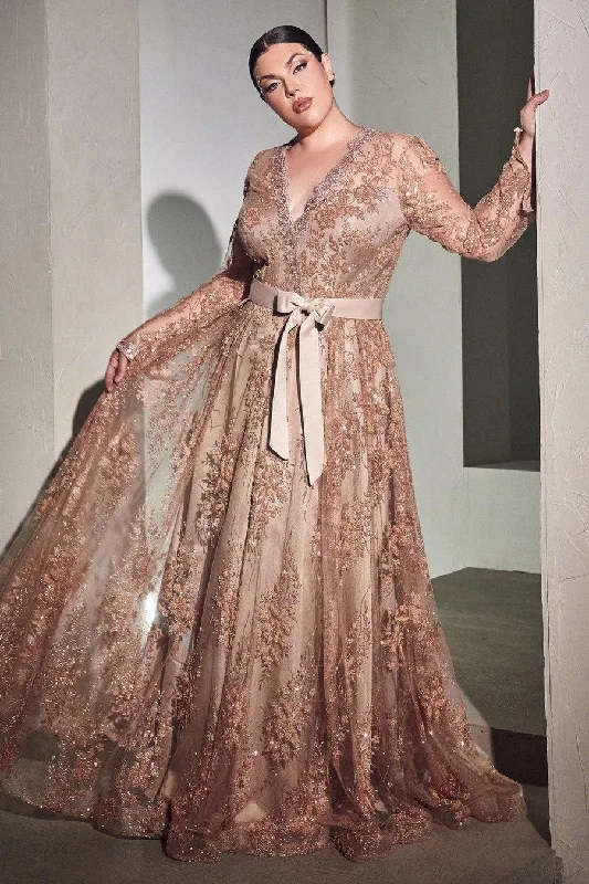 Women's Strapless DressesCinderella Divine CD233C Rose Gold 18 Sale