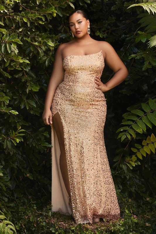Women's Tiered DressesCinderella Divine CH165C Rose Gold 2X Sale