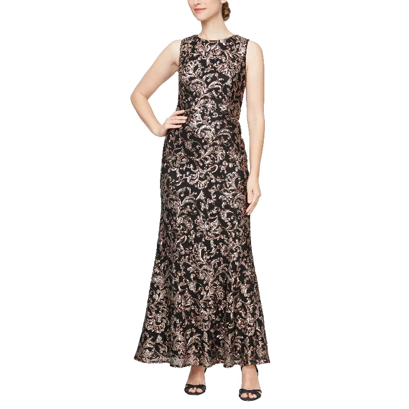 Women's Wide-Neck DressesAlex Evenings 8196911 Long Sleeveless Formal Dress