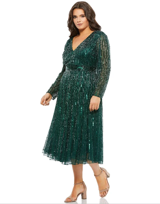 Women's Off-Shoulder DressesMac Duggal 5529 Emerald 14W Sale