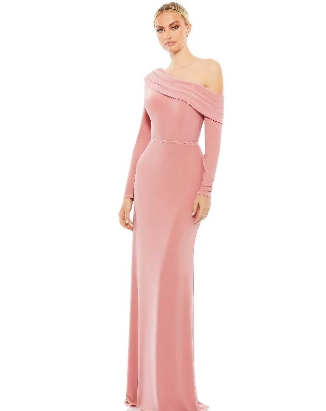 Women's V-Neck DressesMac Duggal 26595 Long Formal Fitted Evening Dress Sale