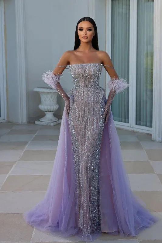 Women's Gathered DressesPortia and Scarlett PS23983 Long Off Shoulder Beaded Prom Dress Women's Gathered DressesPortia and Scarlett PS23983 Long Off Shoulder Beaded Prom Dress