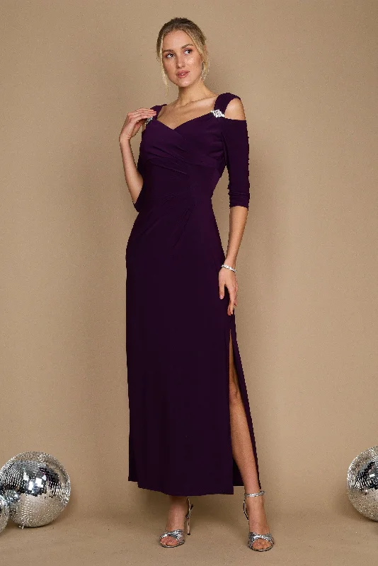 Women's Sweetheart Collar DressesR&M Richards 8950 Plum 16 Sale