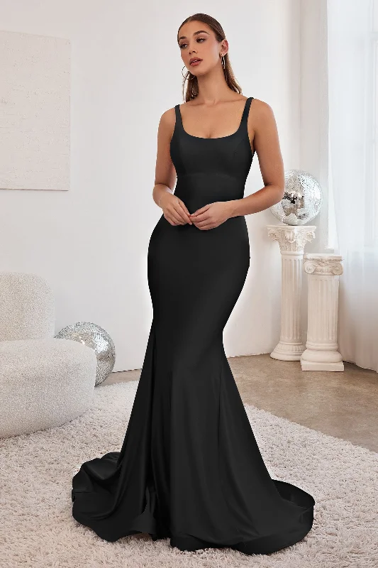 Women's Rounded-Neck DressesCinderella Divine Black 8 Sale