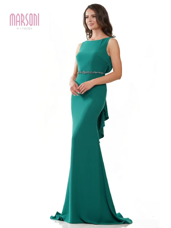 Women's Mandarin Collar DressesMarsoni MV1250 Long Sleeveless Fitted Formal Dress Women's Mandarin Collar DressesMarsoni MV1250 Long Sleeveless Fitted Formal Dress