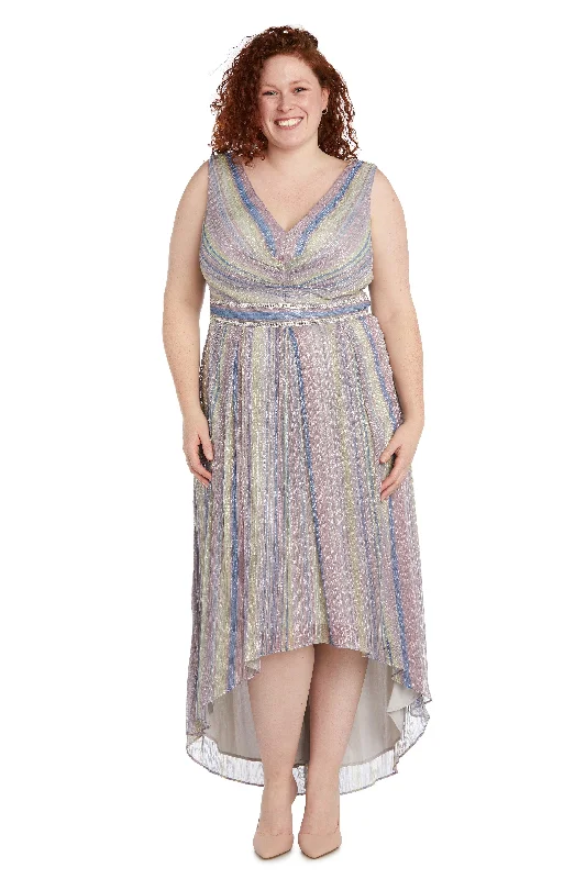 Women's Turtleneck DressesR&M Richards 9375W Plus Size High Low Formal Dress Sale