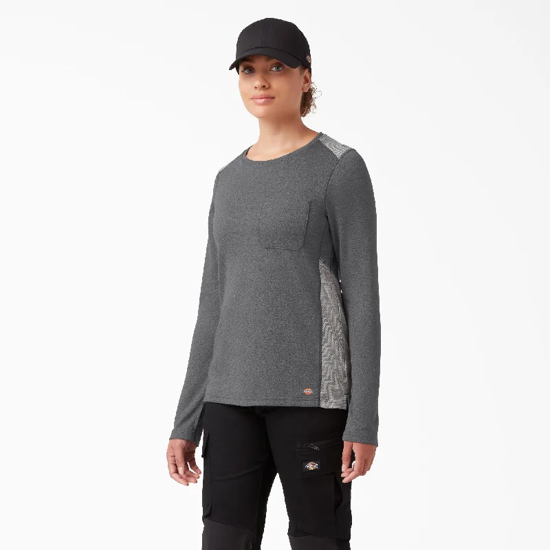 Women's Blouse for Special OccasionsDickies Women's Temp-IQ 365 Long Sleeve Pocket T-Shirt