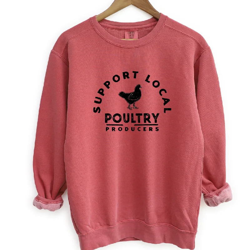 Women's Blouse with Boat CollarSupport Local Poultry Producers Crewneck (S-3XL) - Multiple Colors! Women's Blouse with Boat CollarSupport Local Poultry Producers Crewneck (S-3XL) - Multiple Colors!
