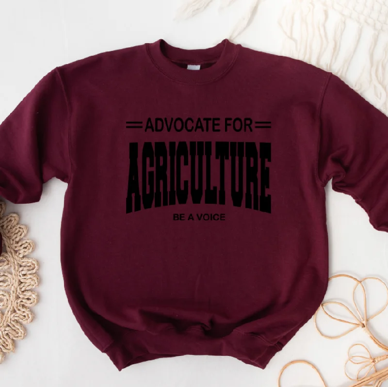 Women's Blouse for SchoolAdvocate for Agriculture Be A Voice BLACK INK Crewneck (S-3XL) - Multiple Colors!