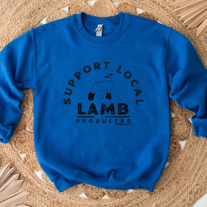 Women's Blouse with Long LengthSupport Local Lamb Producers Crewneck (S-3XL) - Multiple Colors!