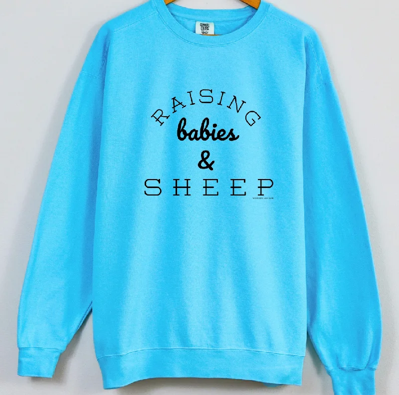 Women's Blouse with Bell SleevesRaising Babies and Sheep Crewneck (S-3XL) - Multiple Colors!
