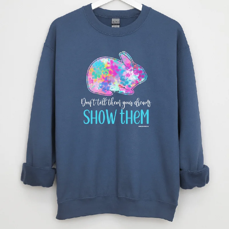 Women's Blouse for OfficeShow Them Rabbit Crewneck (S-3XL) - Multiple Colors!