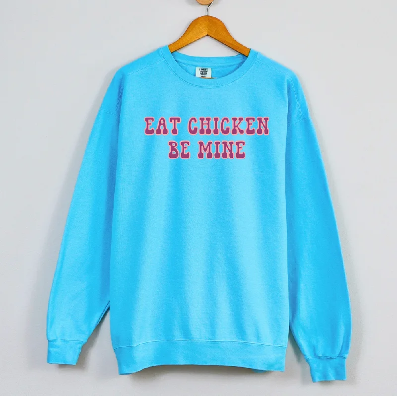 Women's Blouse with ButtonsEat Chicken Be Mine Crewneck (S-3XL) - Multiple Colors!