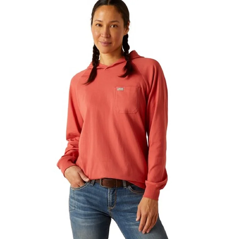 Women's Blouse with Mandarin CollarAriat Women's Rebar Cotton Strong Hooded T-Shirt