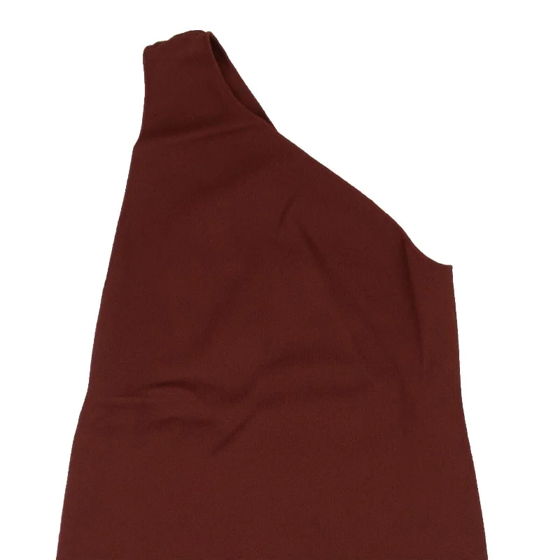 Women's Blouse with Keyhole NeckNWT BOTTEGA VENETA Brick Red One Shoulder Knit Midi Dress