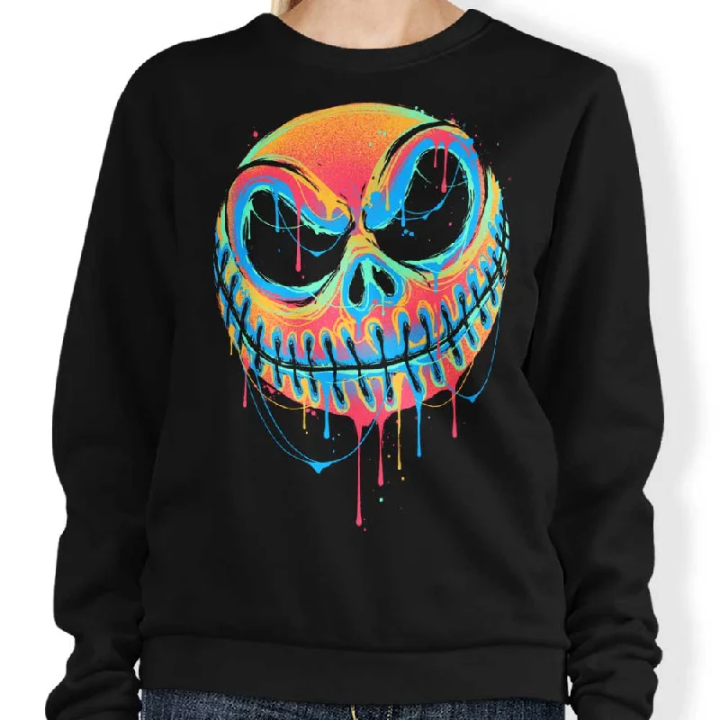 Women's Blouse with U-Shaped CollarA Colorful Nightmare - Sweatshirt