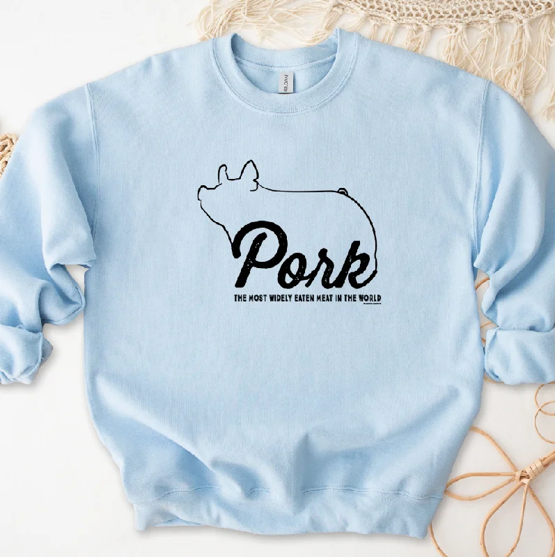 Women's Blouse with Boat CollarPork The Most Widely Eaten Meat In The World Crewneck (S-3XL) - Multiple Colors! Women's Blouse with Boat CollarPork The Most Widely Eaten Meat In The World Crewneck (S-3XL) - Multiple Colors!