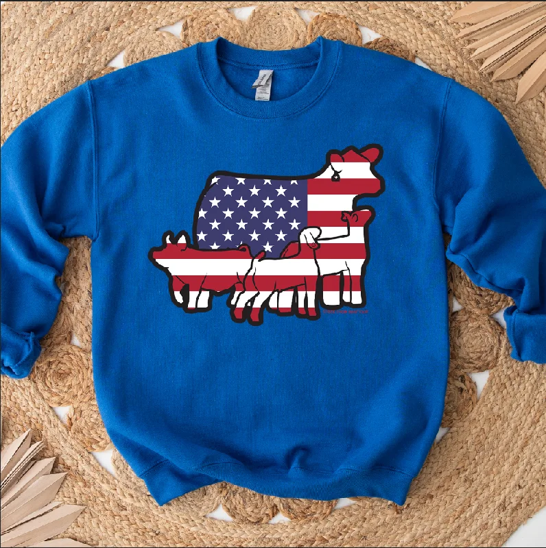 Women's Blouse with V-Shaped CollarPatriotic Group Crewneck (S-3XL) - Multiple Colors!