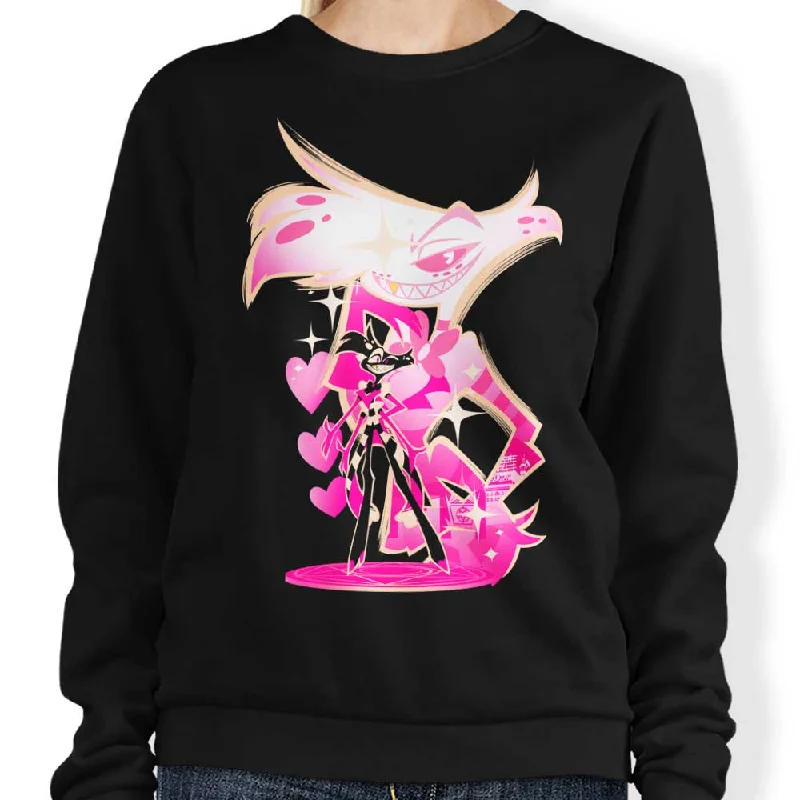Women's Blouse with Collarless NeckSerial Prankster - Sweatshirt