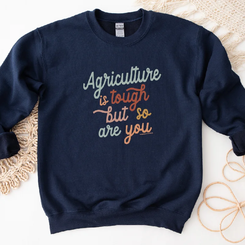 Women's Cotton BlouseAgriculture Is Tough But So Are You Crewneck (S-3XL) - Multiple Colors! Women's Cotton BlouseAgriculture Is Tough But So Are You Crewneck (S-3XL) - Multiple Colors!