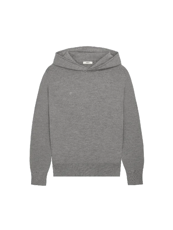 Women's Blouse with Sweetheart CollarWomens DNA Regenerative Merino Wool Hoodie—grey marl