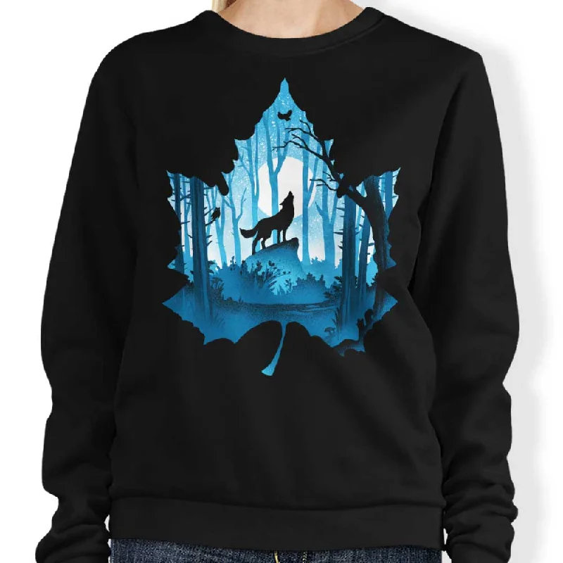 Women's Sleeveless BlouseHowling Wolf - Sweatshirt