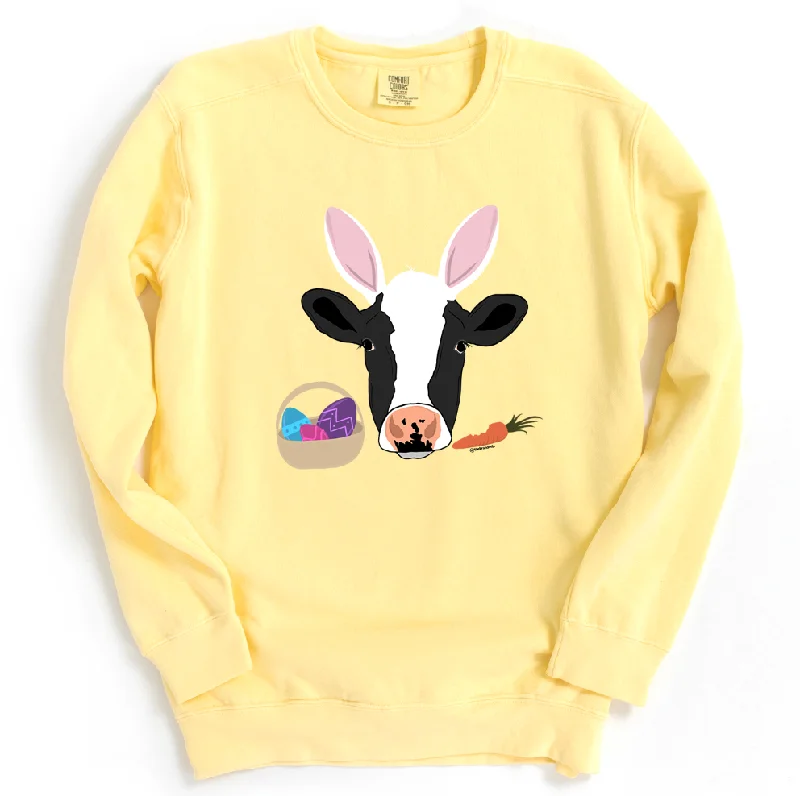 Women's Blouse with Keyhole CollarHoppy Easter Dairy Cow Crewneck (S-3XL) - Multiple Colors! Women's Blouse with Keyhole CollarHoppy Easter Dairy Cow Crewneck (S-3XL) - Multiple Colors!