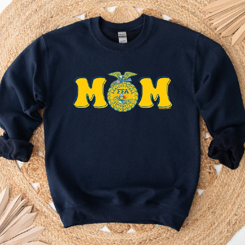 Women's Blouse with Sweetheart CollarFFA Mom Emblem Crewneck (S-3XL) - Multiple Colors!