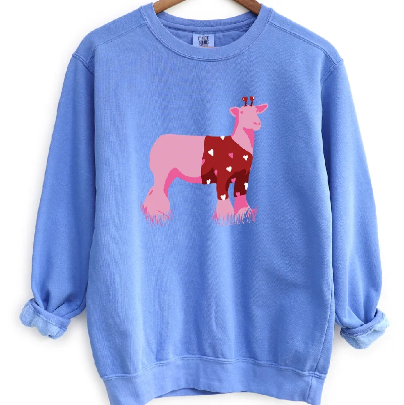 Women's Button-Up BlouseValentine Sweater Lamb Crewneck (S-3XL) - Multiple Colors!