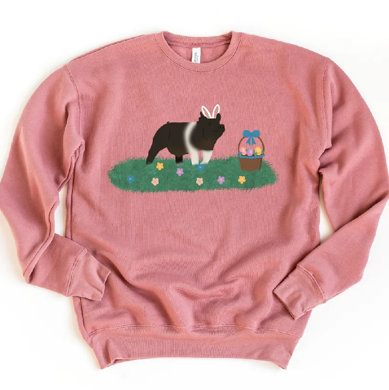 Women's Blouse with TasselsEaster Hamp Pig Crewneck (S-3XL) - Multiple Colors!