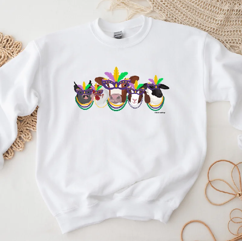 Women's Blouse with Narrow CollarMardi Gras Stock Crewneck (S-3XL) - Multiple Colors!