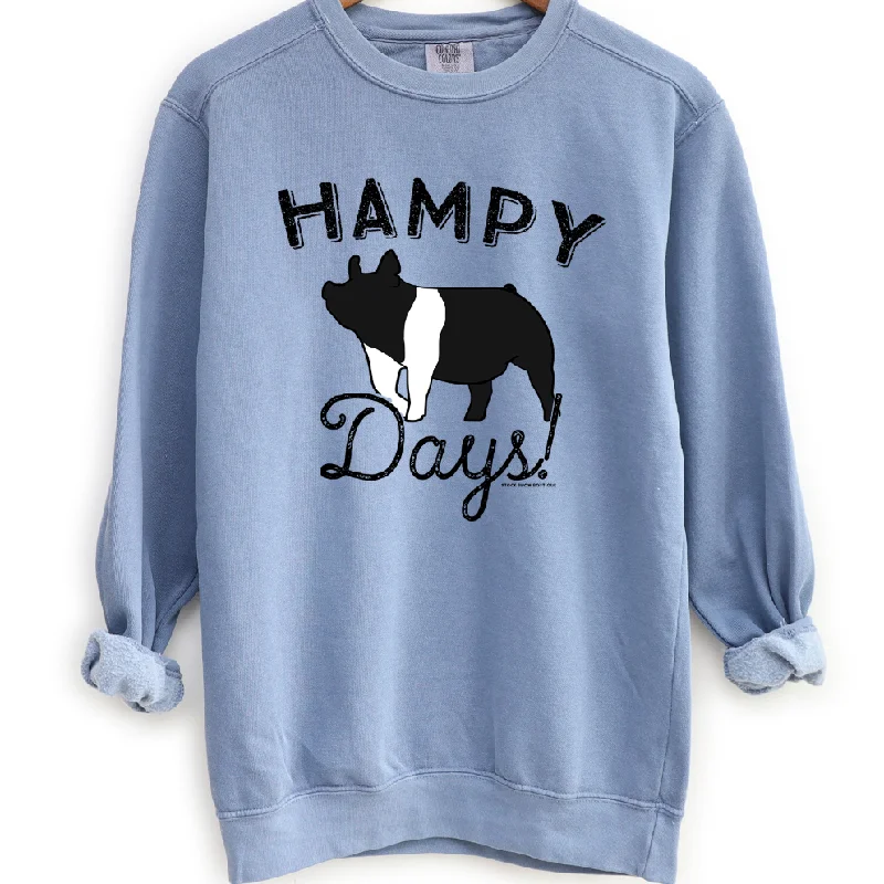 Women's Blouse with Peter Pan CollarHampy Days Crewneck (S-3XL) - Multiple Colors!