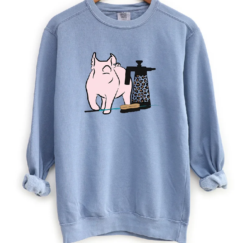 Women's Long-Sleeve BlouseShow Pig Supplies Crewneck (S-3XL) - Multiple Colors!