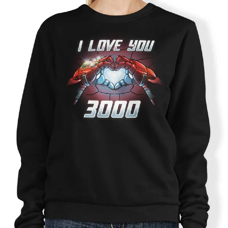 Women's Blouse with Wide CollarI Love You 3000 - Sweatshirt