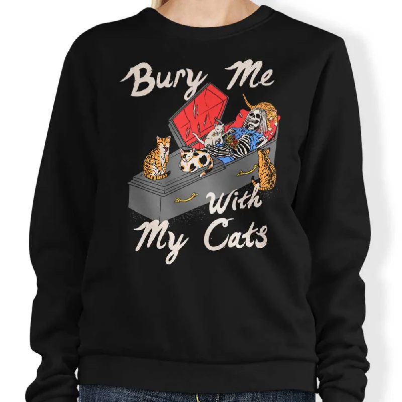 Women's Round-Neck BlouseBury Me With My Cats - Sweatshirt