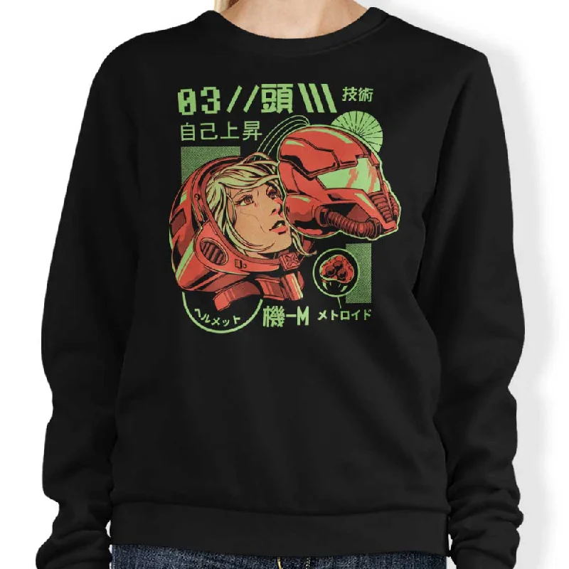 Women's Blouse with Shawl CollarS-Head - Sweatshirt