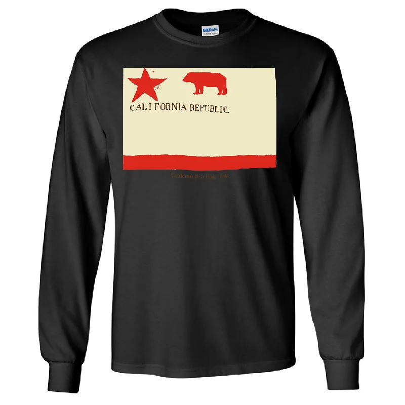 Women's Blouse with ButtonsCalifornia Republic Bear Flag 1846 Long Sleeve Shirt