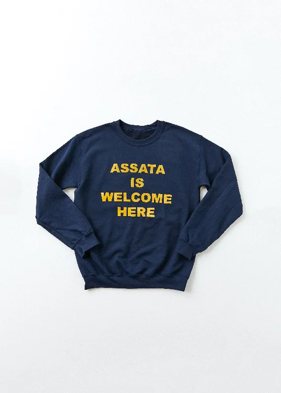Women's Blouse with Keyhole CollarAssata Crewneck