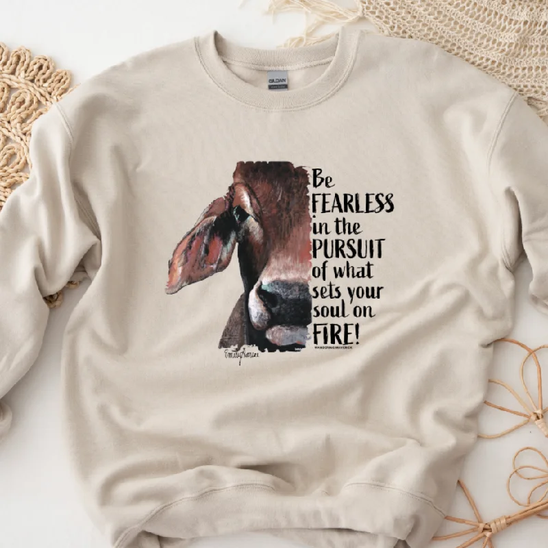 Women's Blouse with Peter Pan CollarBe Fearless Brahman Crewneck (S-3XL) - Multiple Colors!