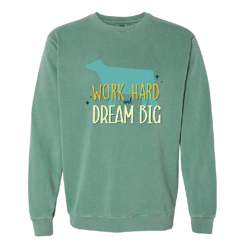 Women's Blouse with BeltDream Dairy Cow Crewneck (S-3XL) - Multiple Colors!