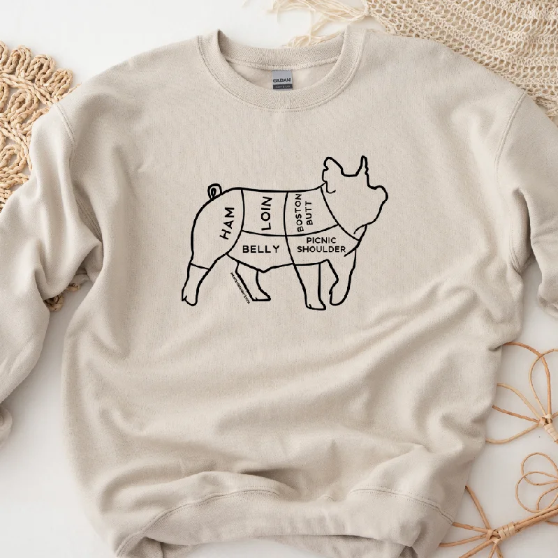 Women's Blouse with Collarless NeckPork Cuts Black Ink Crewneck (S-3XL) - Multiple Colors!