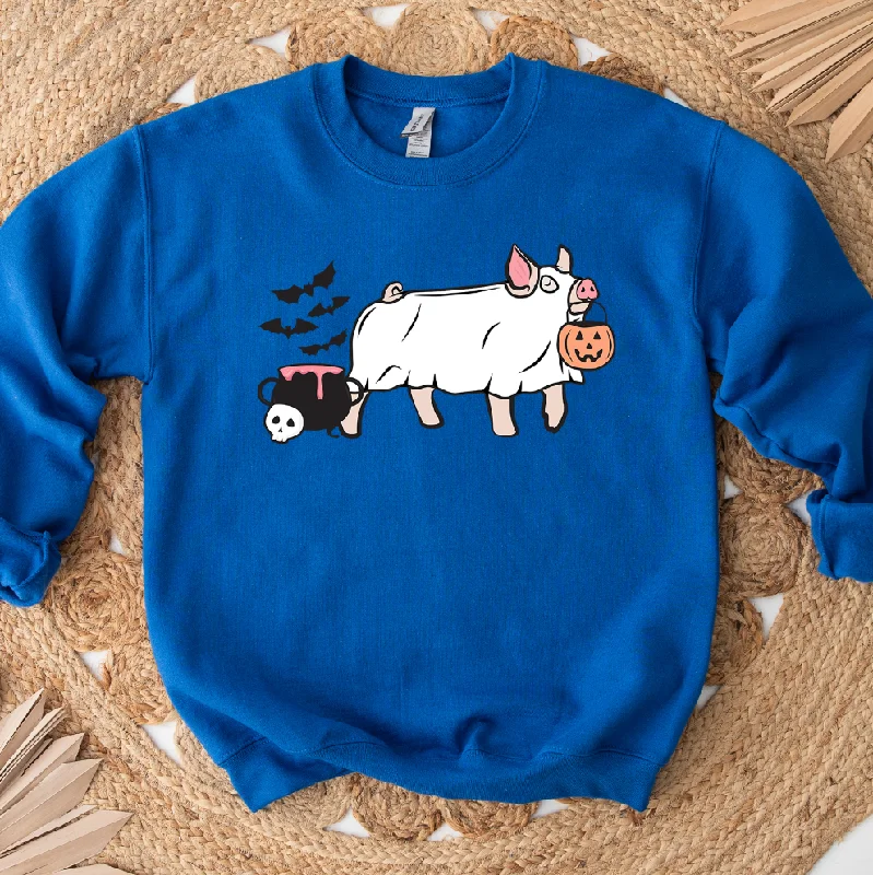 Women's Blouse with HoodGhost Pig Crewneck (S-3XL) - Multiple Colors!
