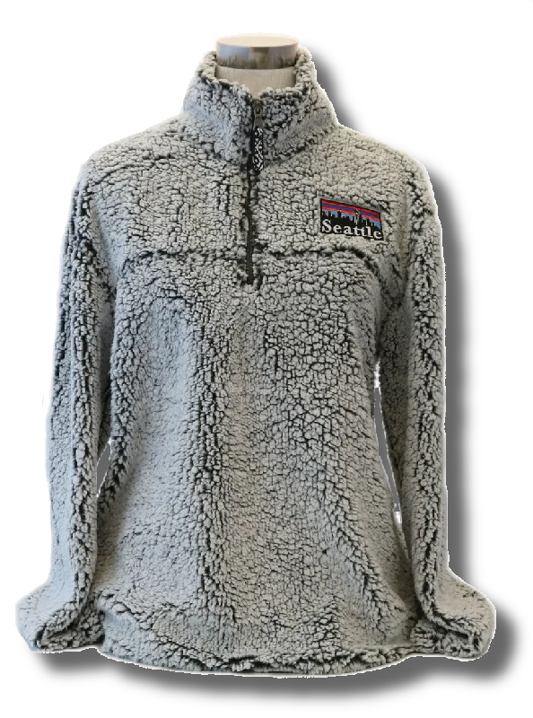 Women's Blouse with Sweetheart CollarSherpa Pull-Over