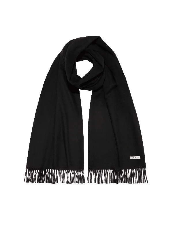 Women's Blouse for EveningCashmere Plain Stole—black