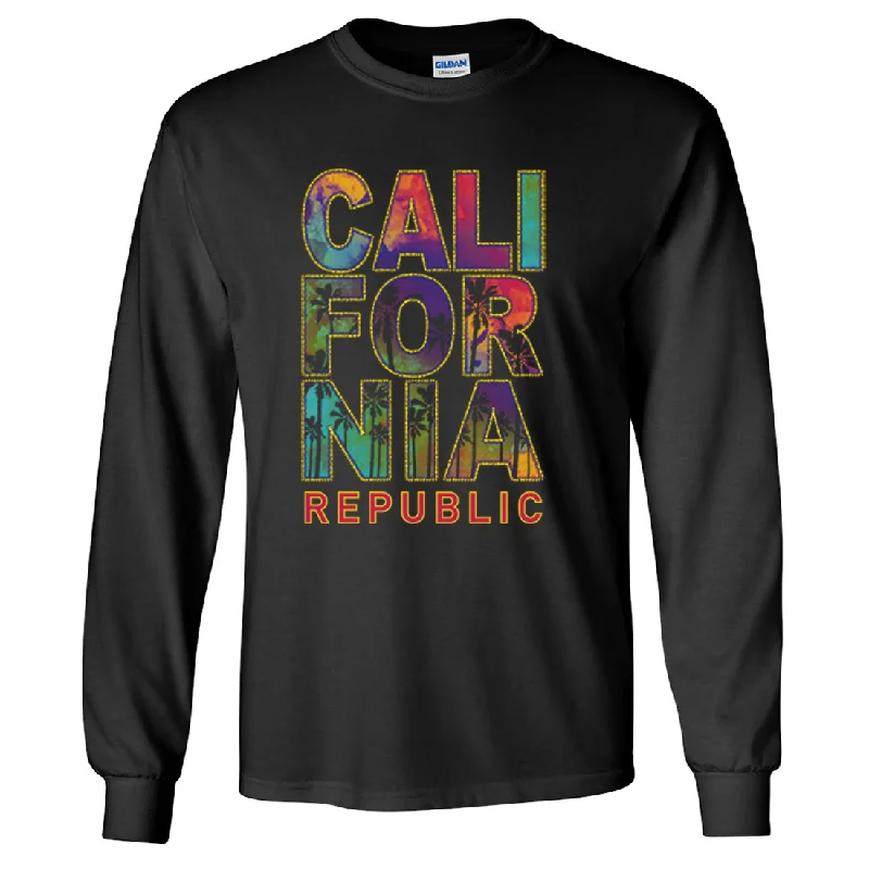 Women's Blouse with Shirt CollarCalifornia Pastel Stitched Style Long Sleeve Shirt
